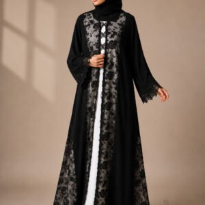 SIS-105 Fancy Lace Abaya